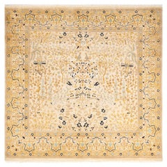 One-of-a-kind Hand Knotted Oriental Mogul Ivory Area Rug