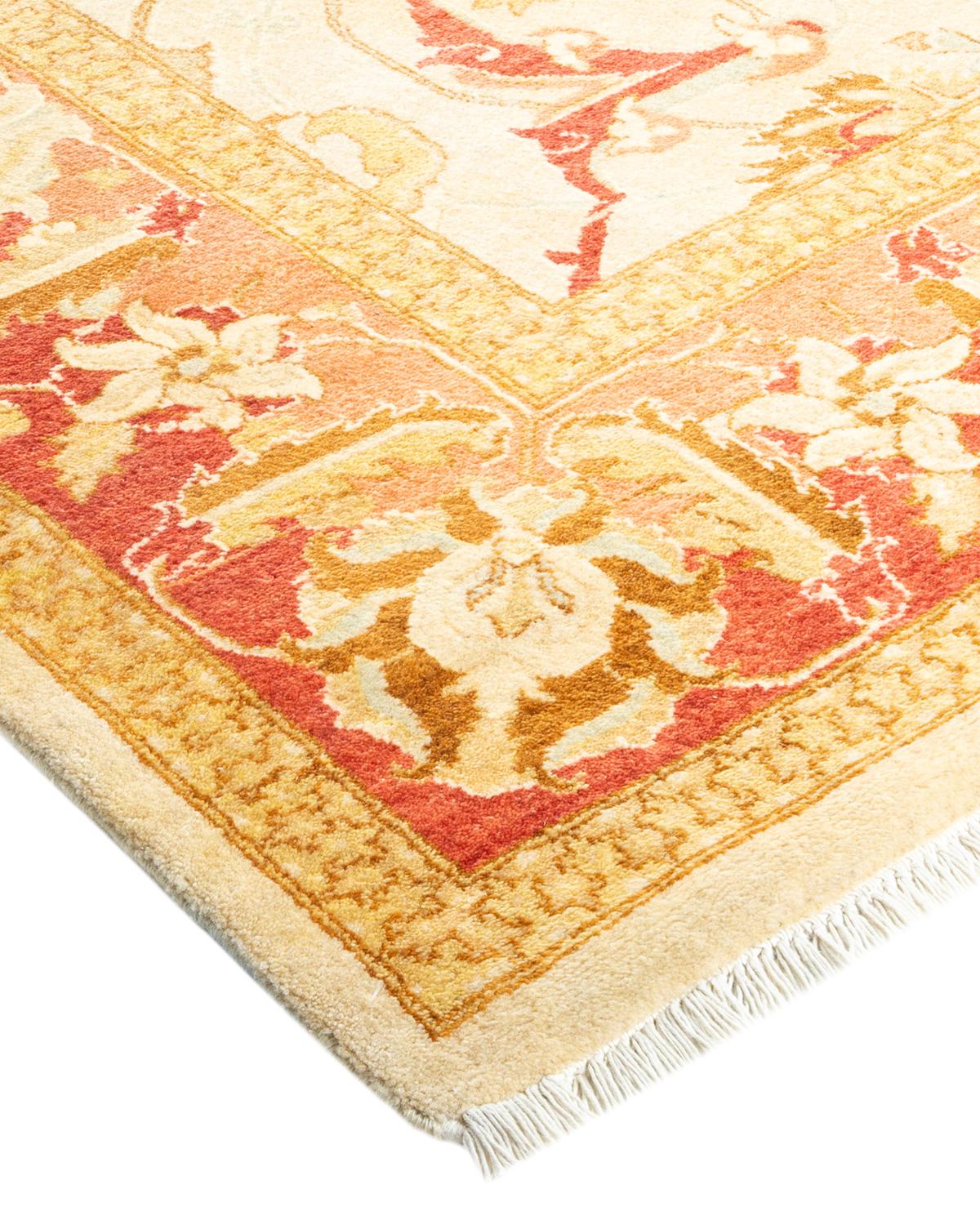 With understated palettes and allover designs, the rugs in the Mogul Collection will bring timeless sophistication to any room. Influenced by a spectrum of Turkish, Indian, and Persian designs, the artisans who handweave these wool rugs imbue
