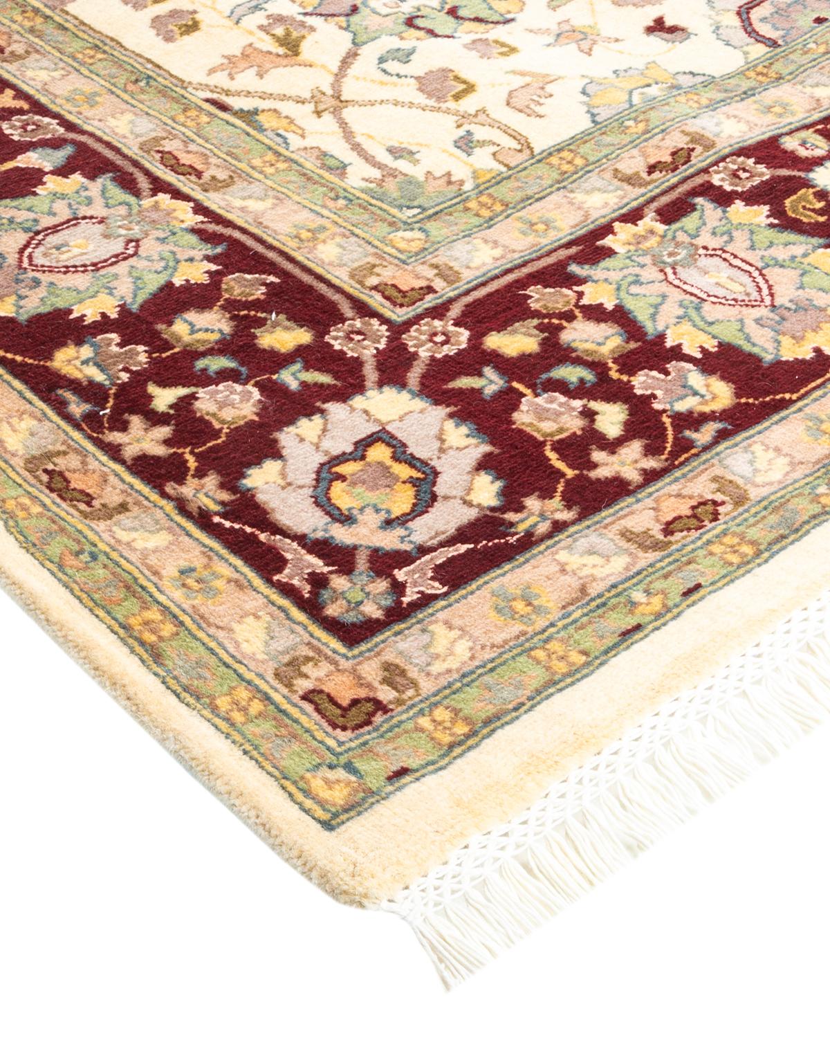With understated palettes and allover designs, the rugs in the Mogul Collection will bring timeless sophistication to any room. Influenced by a spectrum of Turkish, Indian, and Persian designs, the artisans who handweave these wool rugs imbue