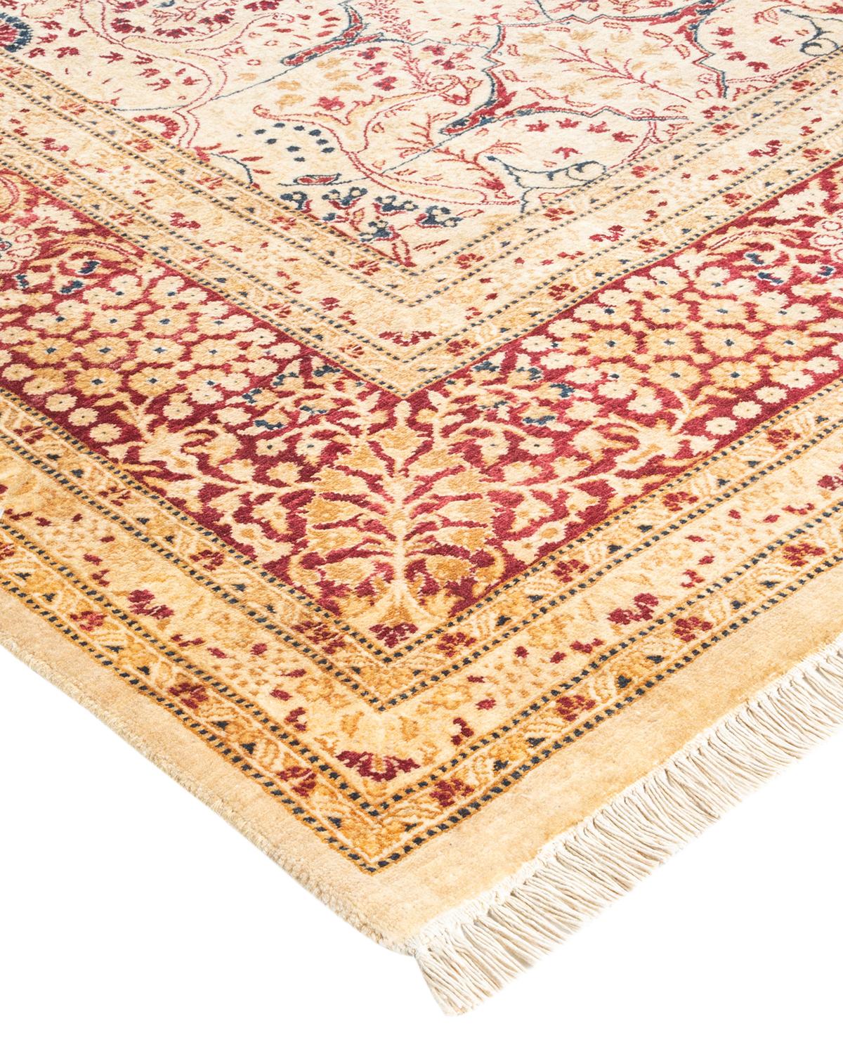 With understated palettes and allover designs, the rugs in the Mogul Collection will bring timeless sophistication to any room. Influenced by a spectrum of Turkish, Indian, and Persian designs, the artisans who handweave these wool rugs imbue