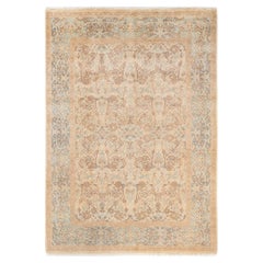 One-of-a-kind Hand Knotted Oriental Mogul Ivory Area Rug