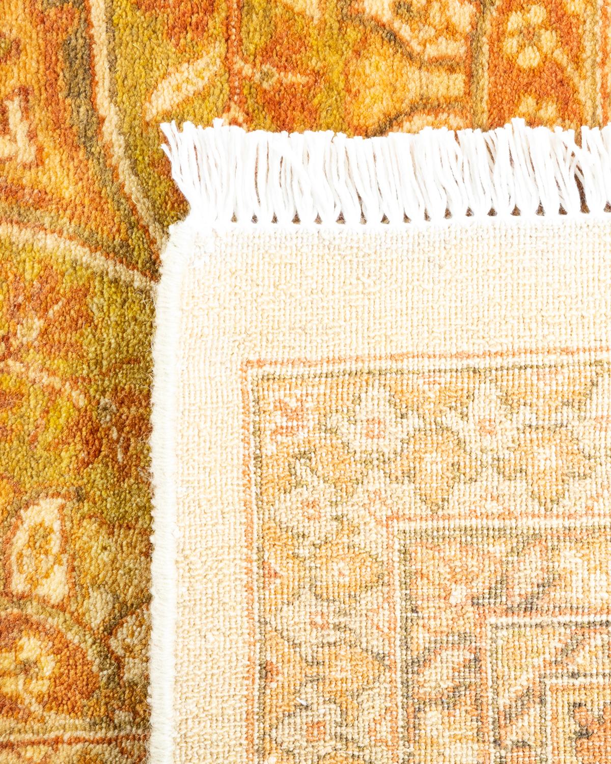 XXIe siècle et contemporain Tapis Oriental Mogul ivoire noué à la main unique en son genre en vente