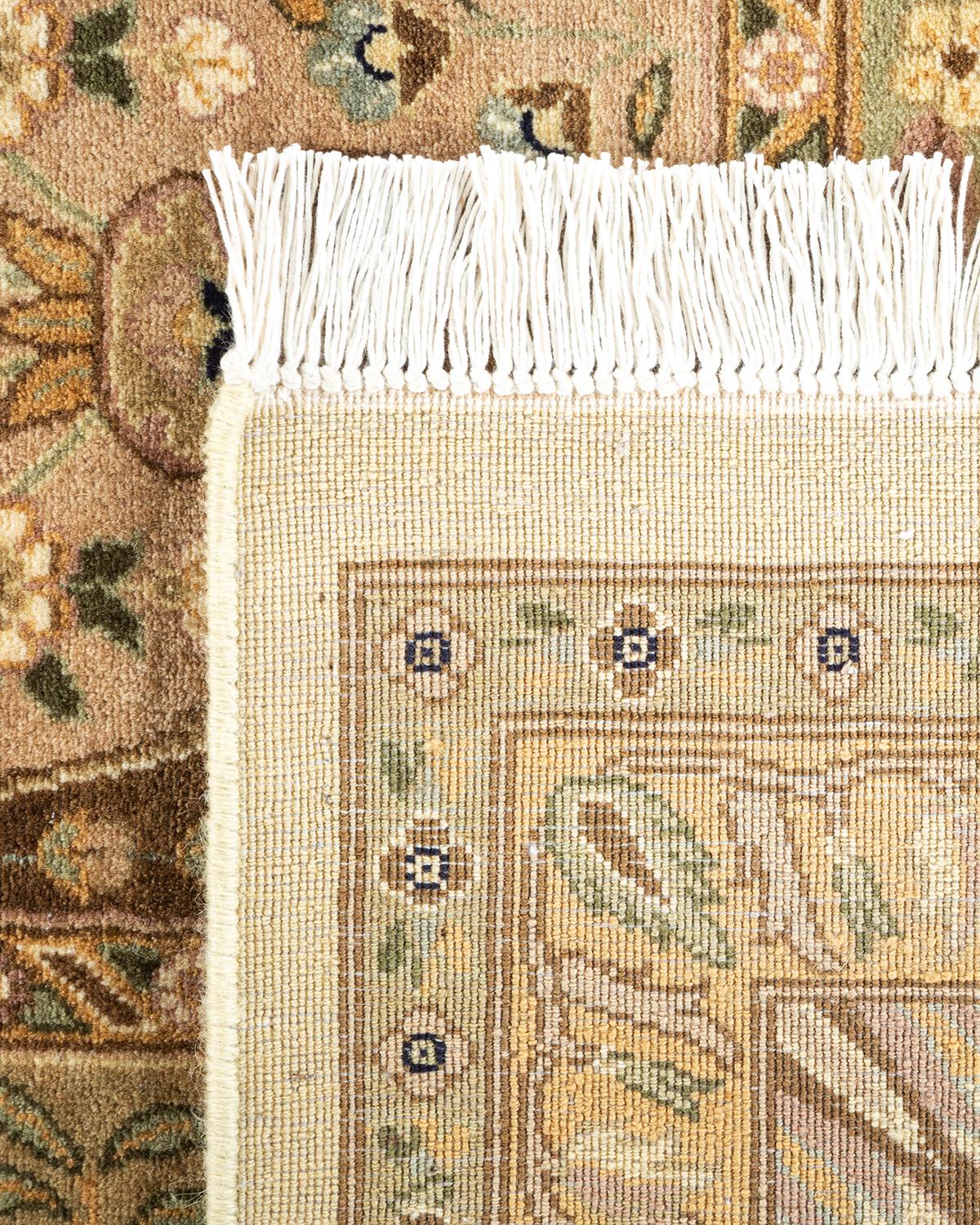 XXIe siècle et contemporain Tapis Oriental Mogul ivoire noué à la main, unique en son genre en vente