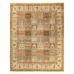 One-of-a-kind Hand Knotted Oriental Mogul Ivory Area Rug