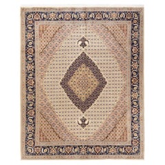 One-of-a-kind Hand Knotted Oriental Mogul Ivory Area Rug