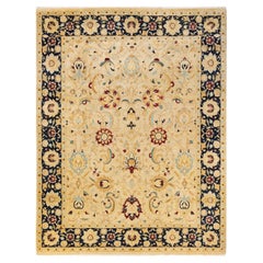 One-of-a-kind Hand Knotted Oriental Mogul Ivory Area Rug