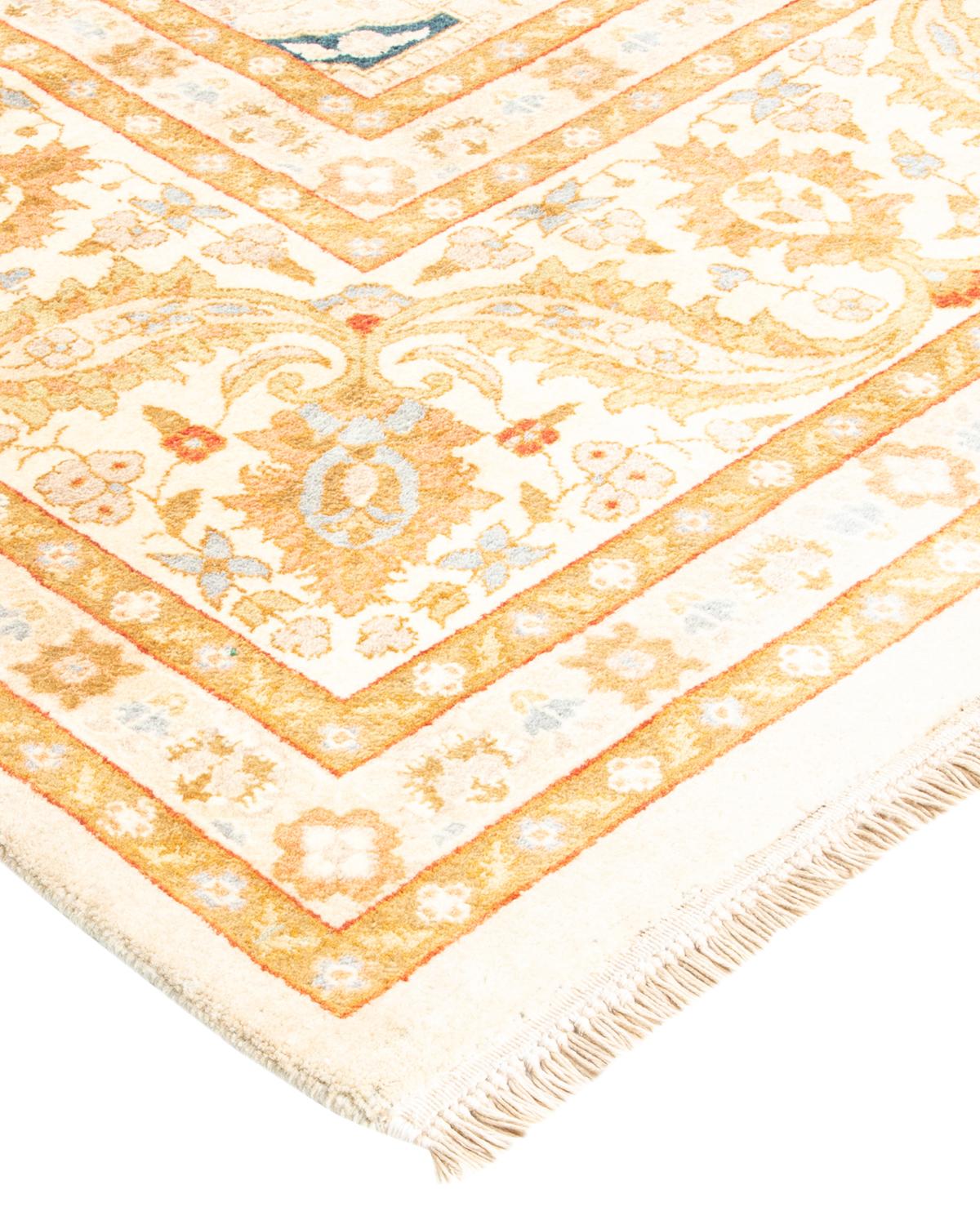 With understated palettes and allover designs, the rugs in the Mogul Collection will bring timeless sophistication to any room. Influenced by a spectrum of Turkish, Indian, and Persian designs, the artisans who handweave these wool rugs imbue