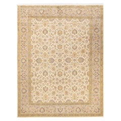 One-of-a-kind Hand Knotted Oriental Mogul Ivory Area Rug