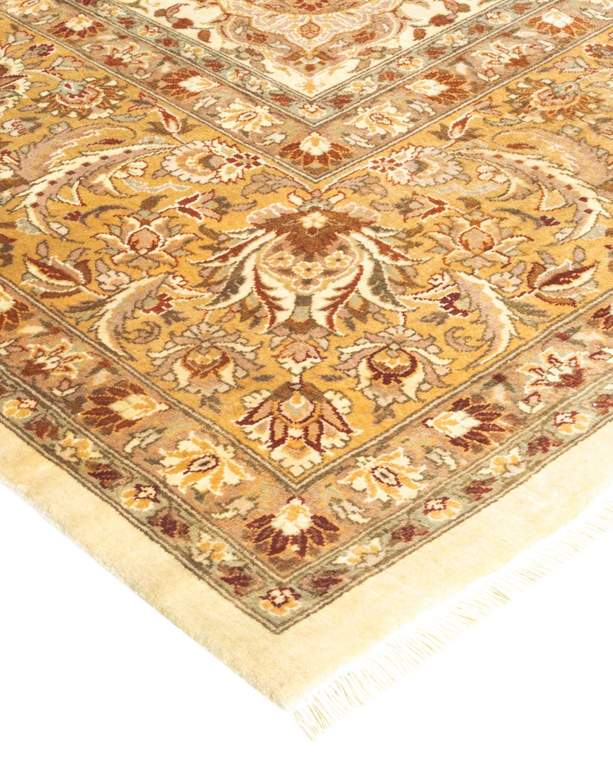 With understated palettes and allover designs, the rugs in the Mogul Collection will bring timeless sophistication to any room. Influenced by a spectrum of Turkish, Indian, and Persian designs, the artisans who handweave these wool rugs imbue