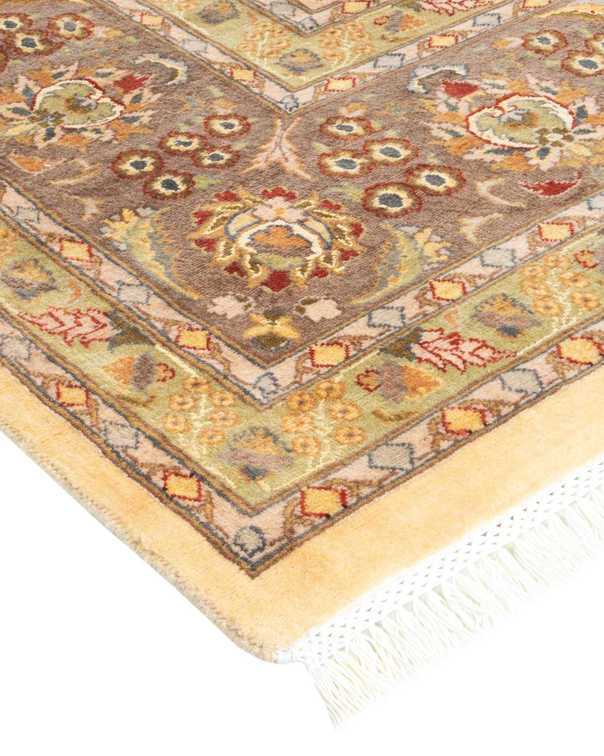 With understated palettes and allover designs, the rugs in the Mogul Collection will bring timeless sophistication to any room. Influenced by a spectrum of Turkish, Indian, and Persian designs, the artisans who handweave these wool rugs imbue