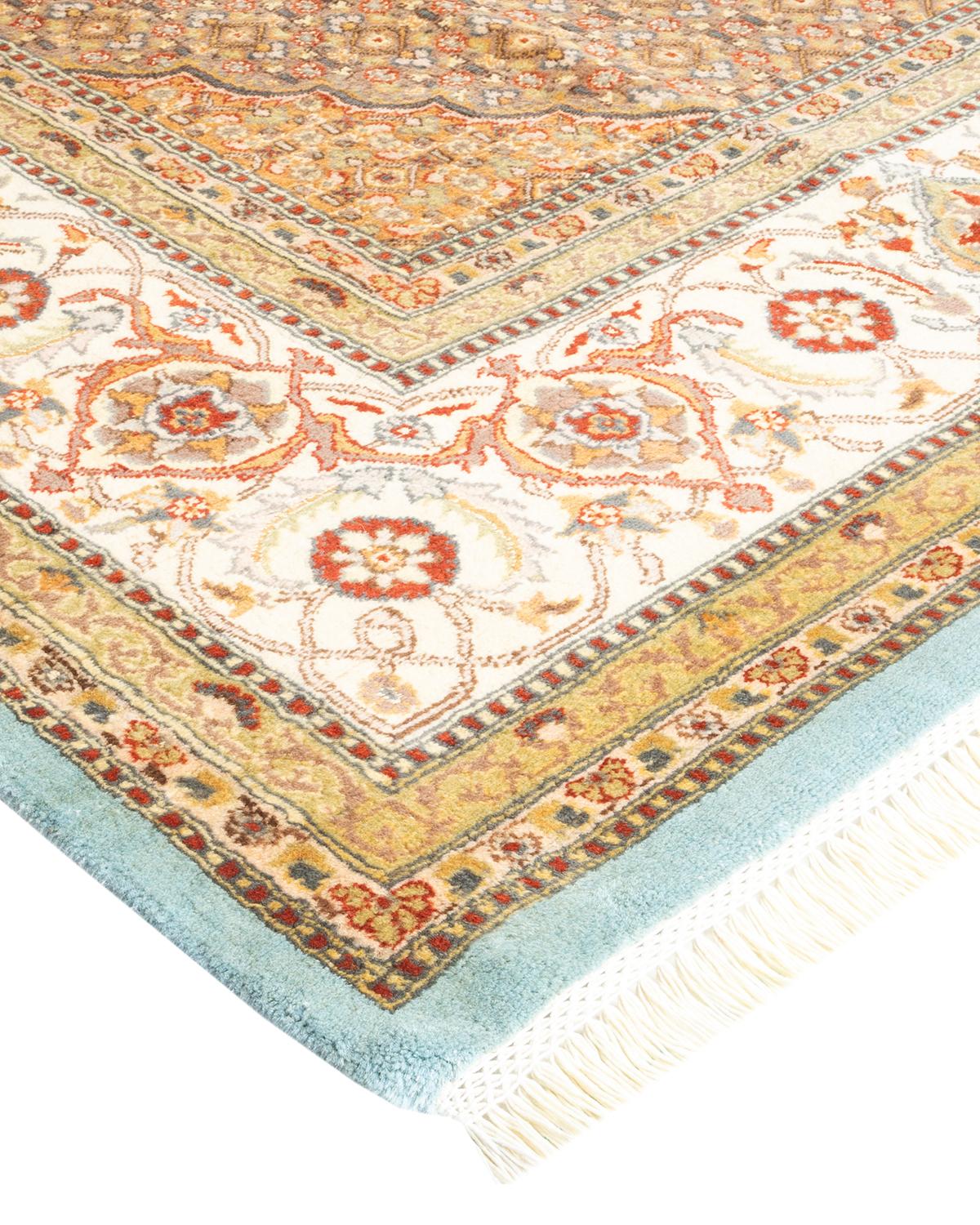 With understated palettes and allover designs, the rugs in the Mogul Collection will bring timeless sophistication to any room. Influenced by a spectrum of Turkish, Indian, and Persian designs, the artisans who handweave these wool rugs imbue