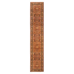 One-Of-A-Kind Hand Knotted Oriental Mogul Orange Area Rug