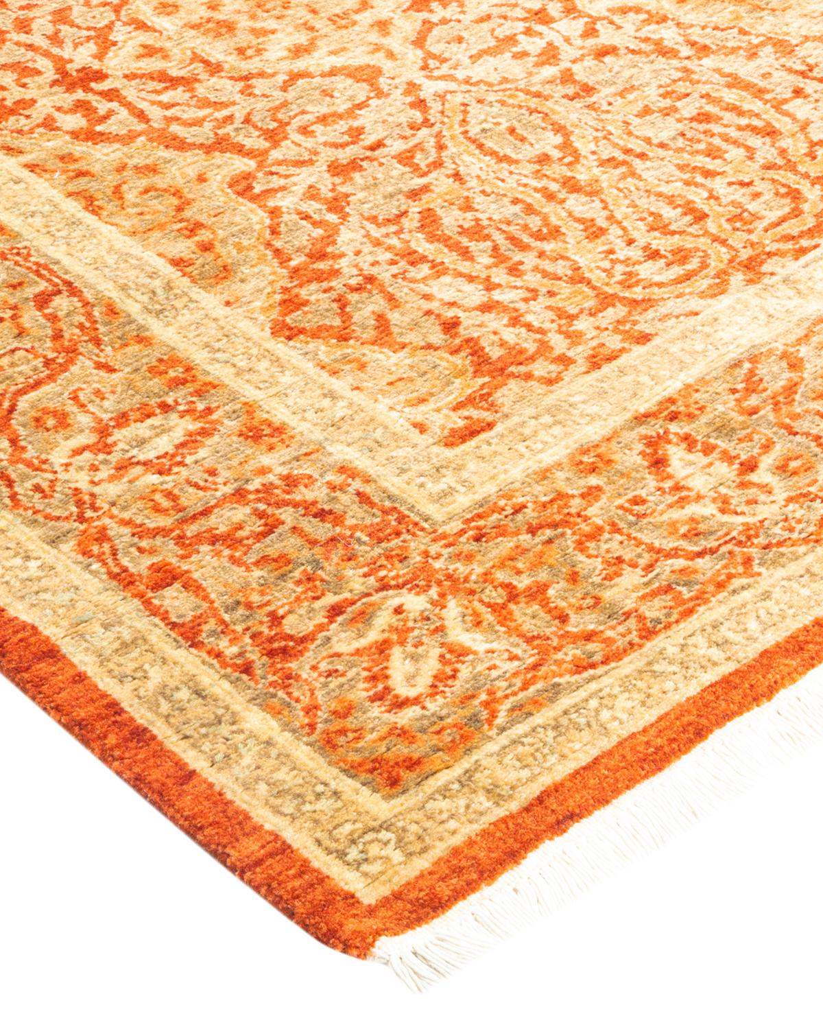 With understated palettes and allover designs, the rugs in the Mogul Collection will bring timeless sophistication to any room. Influenced by a spectrum of Turkish, Indian, and Persian designs, the artisans who handweave these wool rugs imbue