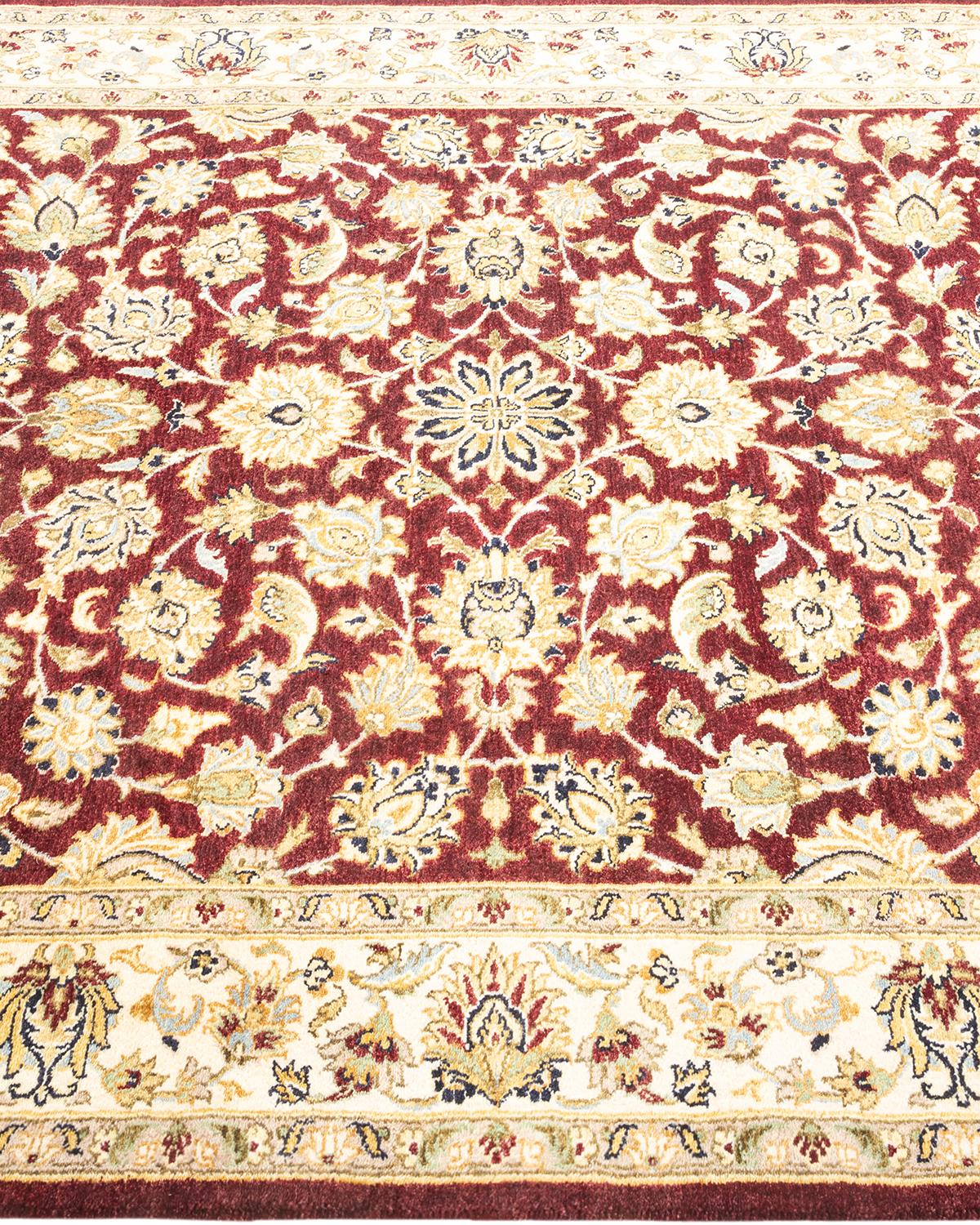 Tapis Oriental Mogul orange noué à la main - Exemplaire unique Neuf - En vente à Norwalk, CT