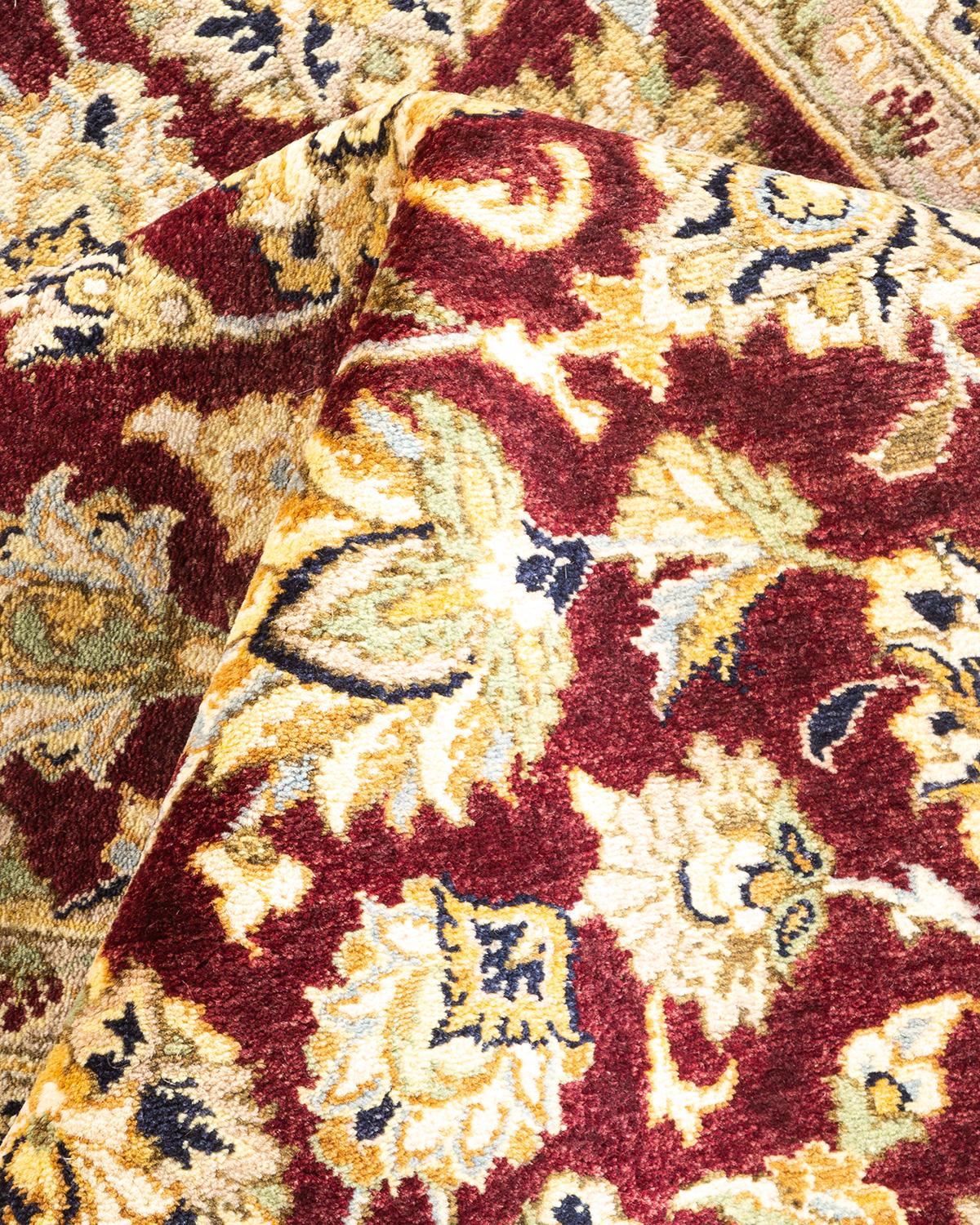 Tapis Oriental Mogul orange noué à la main - Exemplaire unique en vente 1