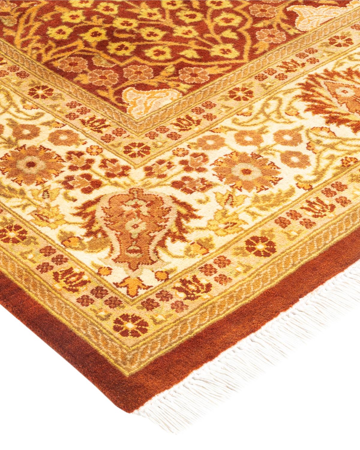 With understated palettes and allover designs, the rugs in the Mogul Collection will bring timeless sophistication to any room. Influenced by a spectrum of Turkish, Indian, and Persian designs, the artisans who handweave these wool rugs imbue