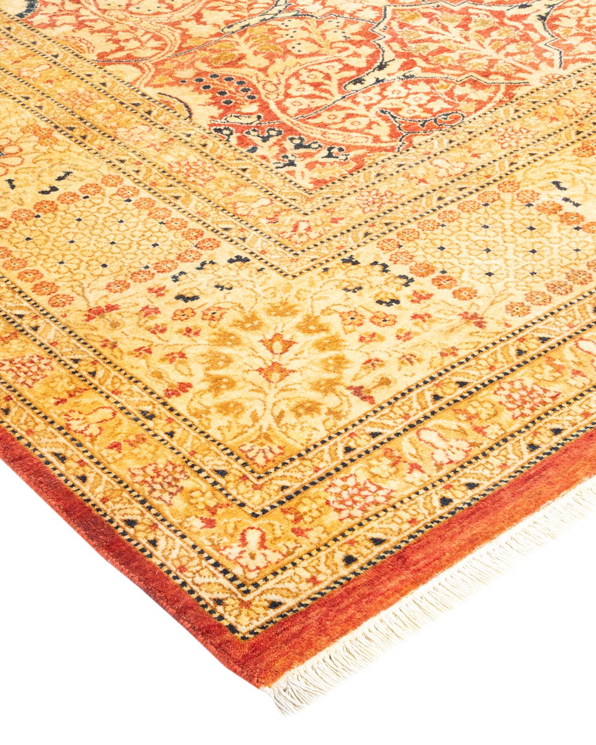 With understated palettes and allover designs, the rugs in the Mogul Collection will bring timeless sophistication to any room. Influenced by a spectrum of Turkish, Indian, and Persian designs, the artisans who handweave these wool rugs imbue
