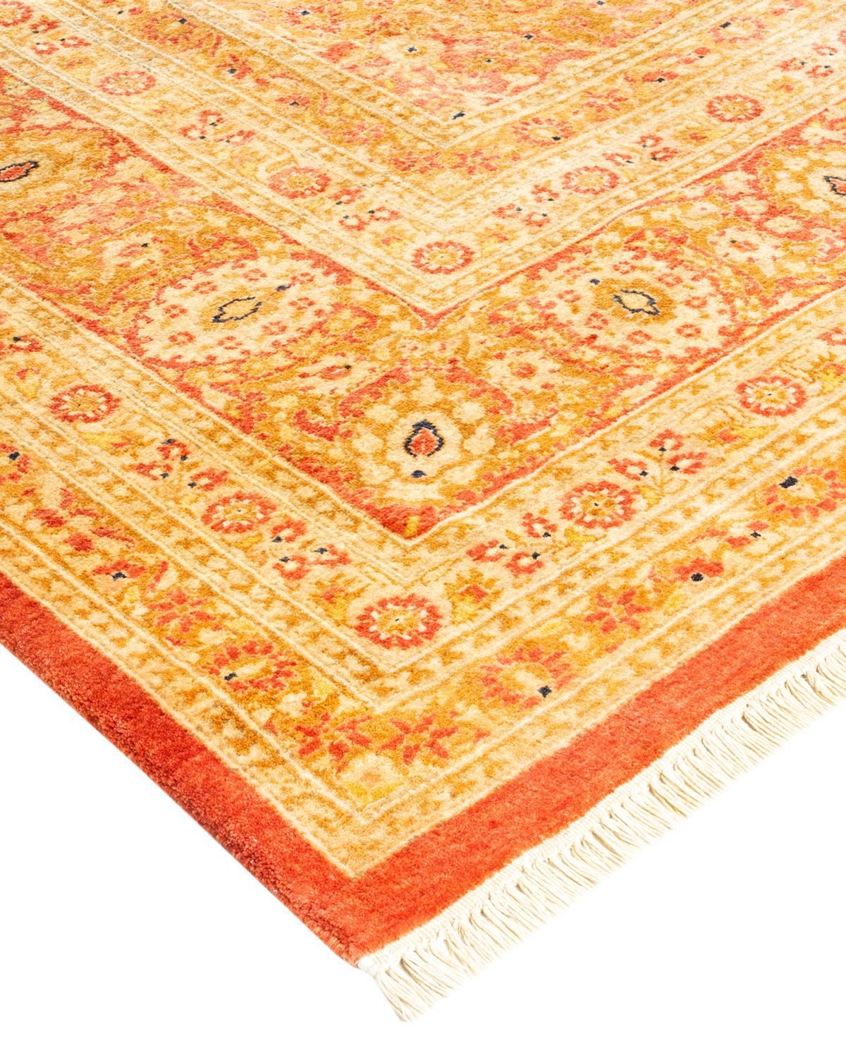 With understated palettes and allover designs, the rugs in the Mogul Collection will bring timeless sophistication to any room. Influenced by a spectrum of Turkish, Indian, and Persian designs, the artisans who handweave these wool rugs imbue