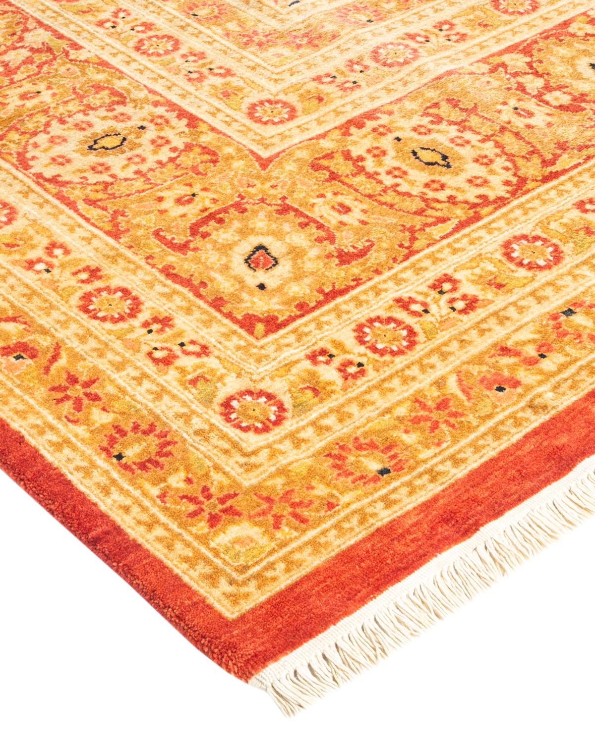 With understated palettes and allover designs, the rugs in the Mogul Collection will bring timeless sophistication to any room. Influenced by a spectrum of Turkish, Indian, and Persian designs, the artisans who handweave these wool rugs imbue