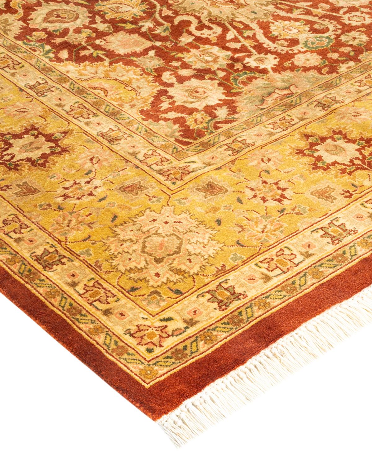 With understated palettes and allover designs, the rugs in the Mogul Collection will bring timeless sophistication to any room. Influenced by a spectrum of Turkish, Indian, and Persian designs, the artisans who handweave these wool rugs imbue
