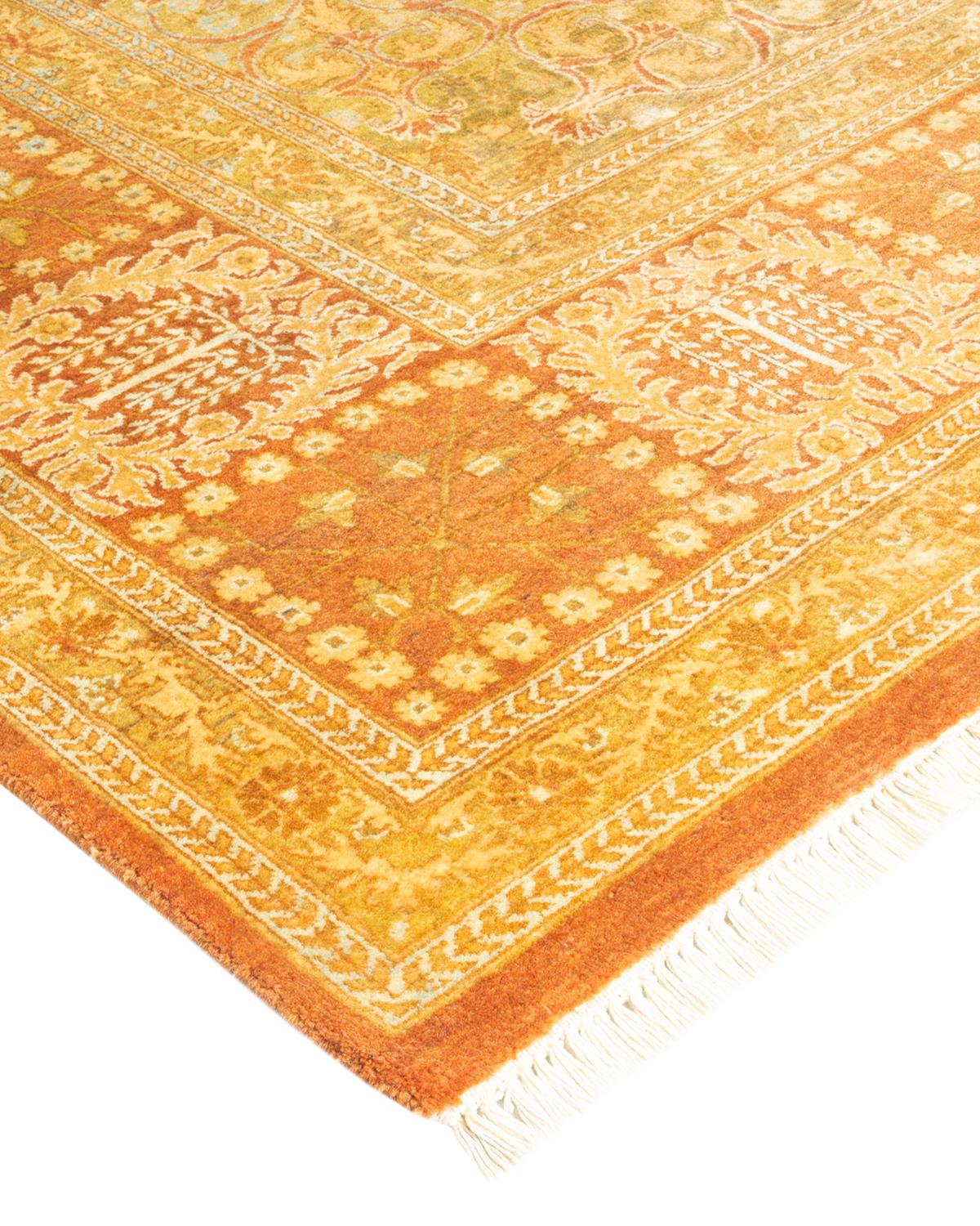 With understated palettes and allover designs, the rugs in the Mogul Collection will bring timeless sophistication to any room. Influenced by a spectrum of Turkish, Indian, and Persian designs, the artisans who handweave these wool rugs imbue