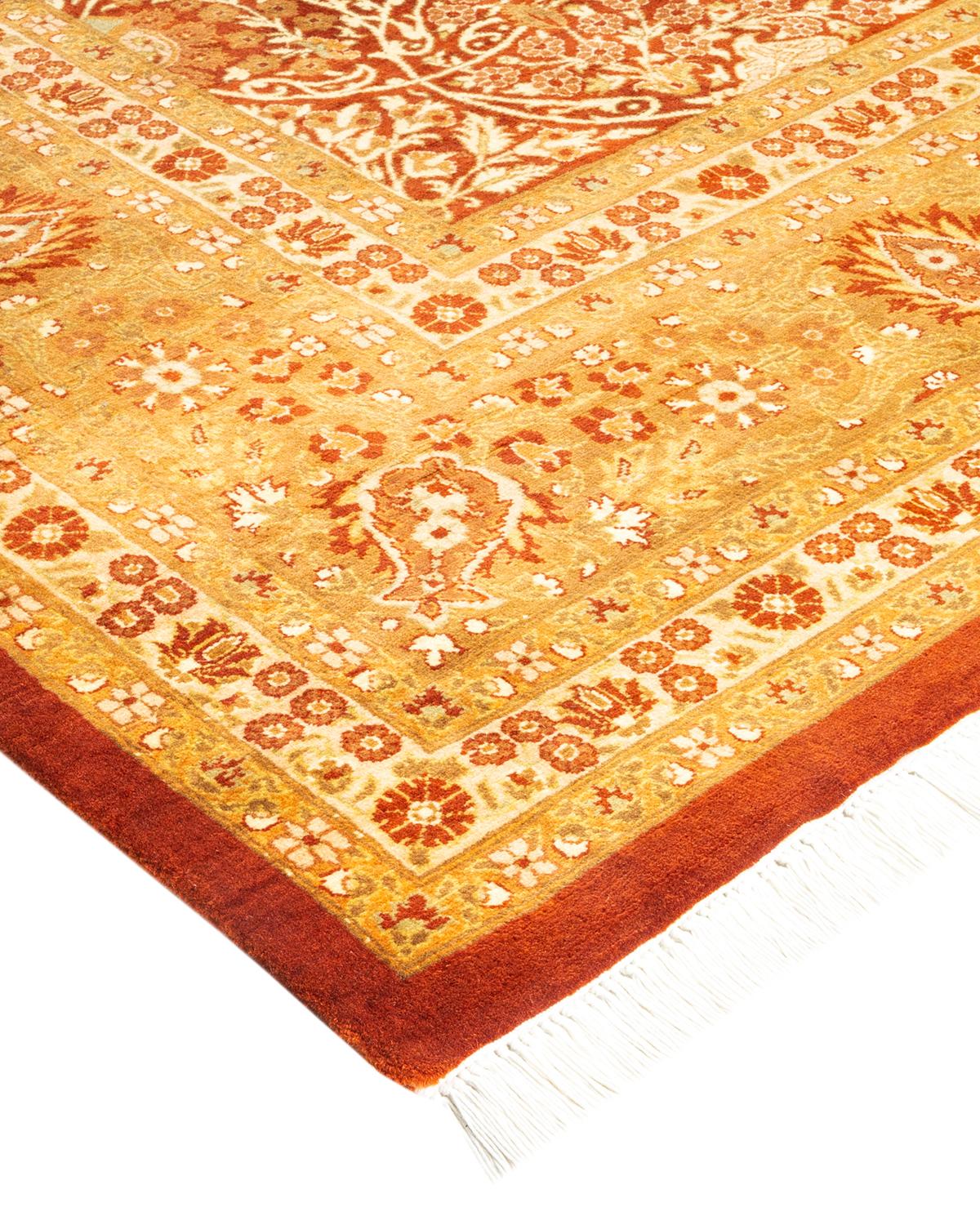 With understated palettes and allover designs, the rugs in the Mogul Collection will bring timeless sophistication to any room. Influenced by a spectrum of Turkish, Indian, and Persian designs, the artisans who handweave these wool rugs imbue