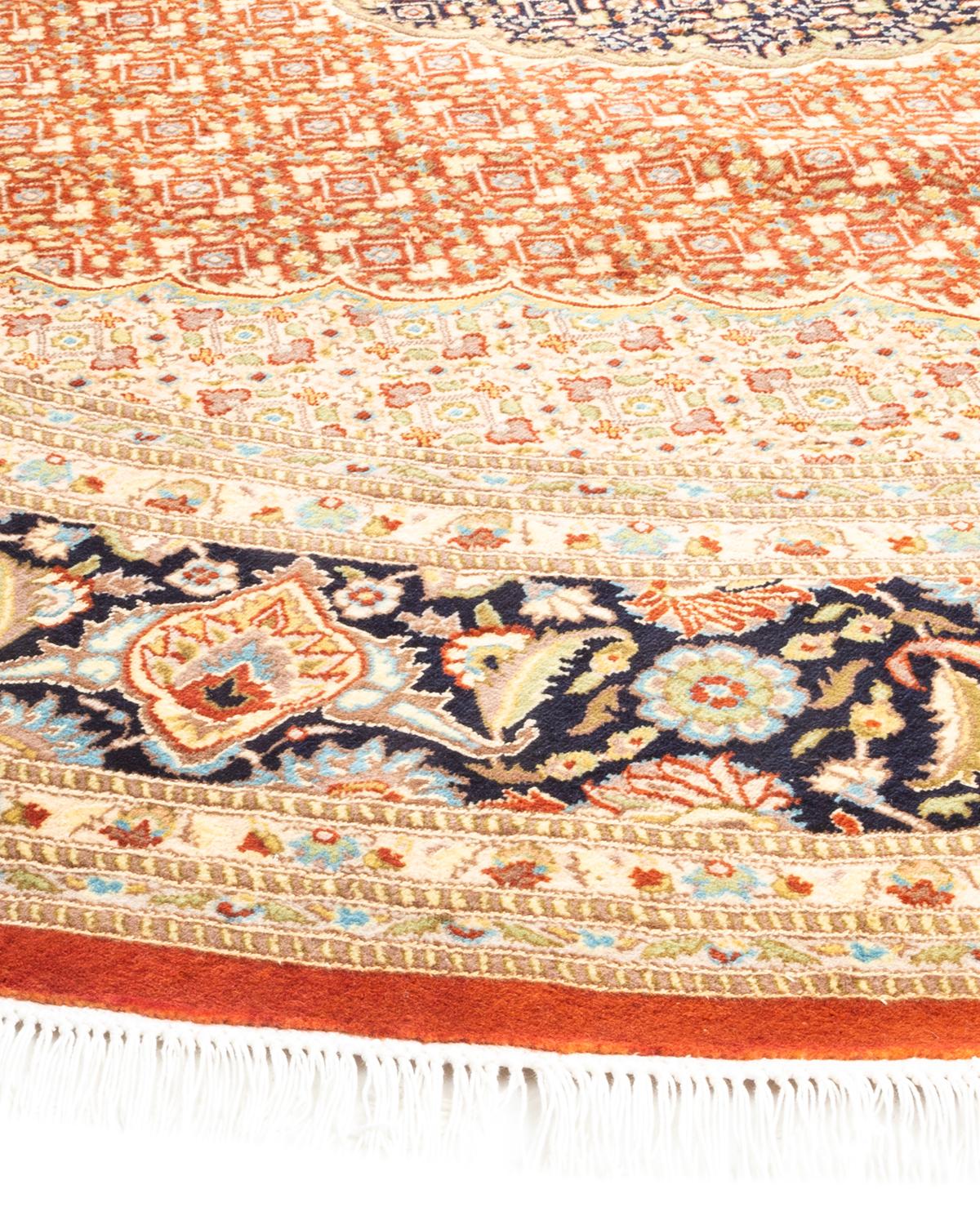 With understated palettes and allover designs, the rugs in the Mogul Collection will bring timeless sophistication to any room. Influenced by a spectrum of Turkish, Indian, and Persian designs, the artisans who handweave these wool rugs imbue