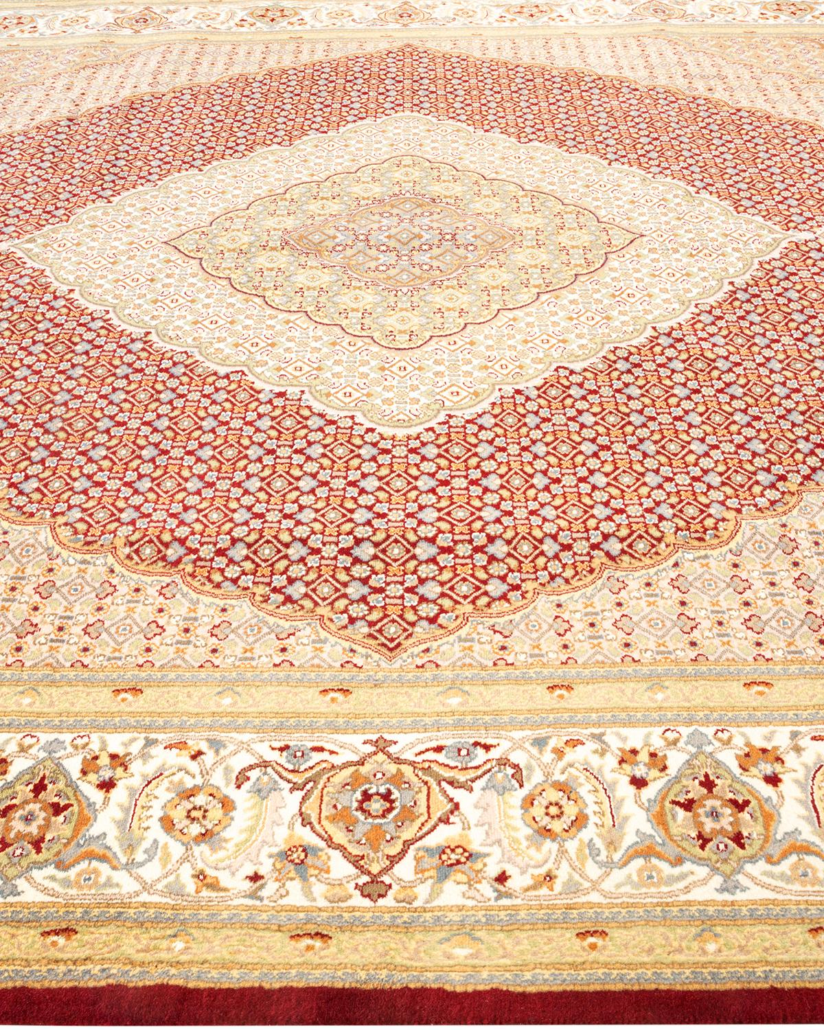 Handgeknüpfter orientalischer Mogul-Teppich in Orange, Unikat im Zustand „Neu“ im Angebot in Norwalk, CT