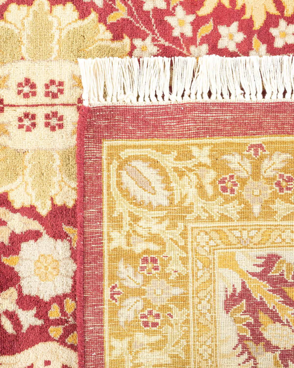 XXIe siècle et contemporain Tapis unique Oriental Mogul violet noué à la main, unique en son genre en vente