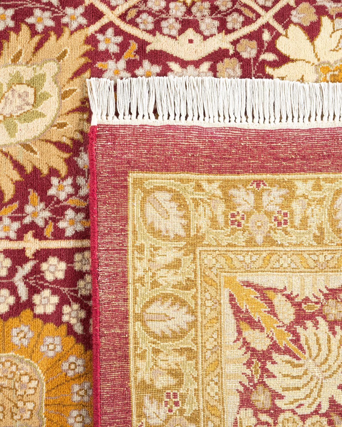 XXIe siècle et contemporain Tapis unique Oriental Mogul violet noué à la main, unique en son genre en vente