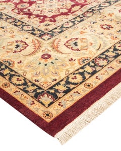 One-Of-A-Kind Hand Knotted Oriental Mogul Red Area Rug 10' 0" x 14' 4"