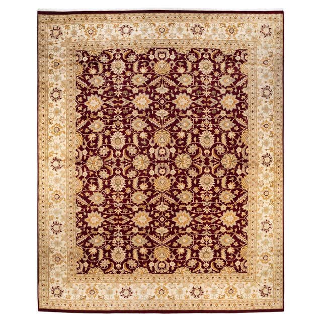 One-of-a-kind Hand Knotted Oriental Mogul Red Area Rug 12' 2
