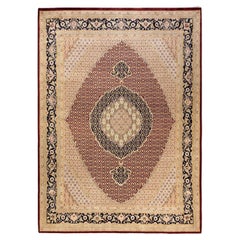 Handgeknüpfter orientalischer Mogul-Roter Teppich, Unikat
