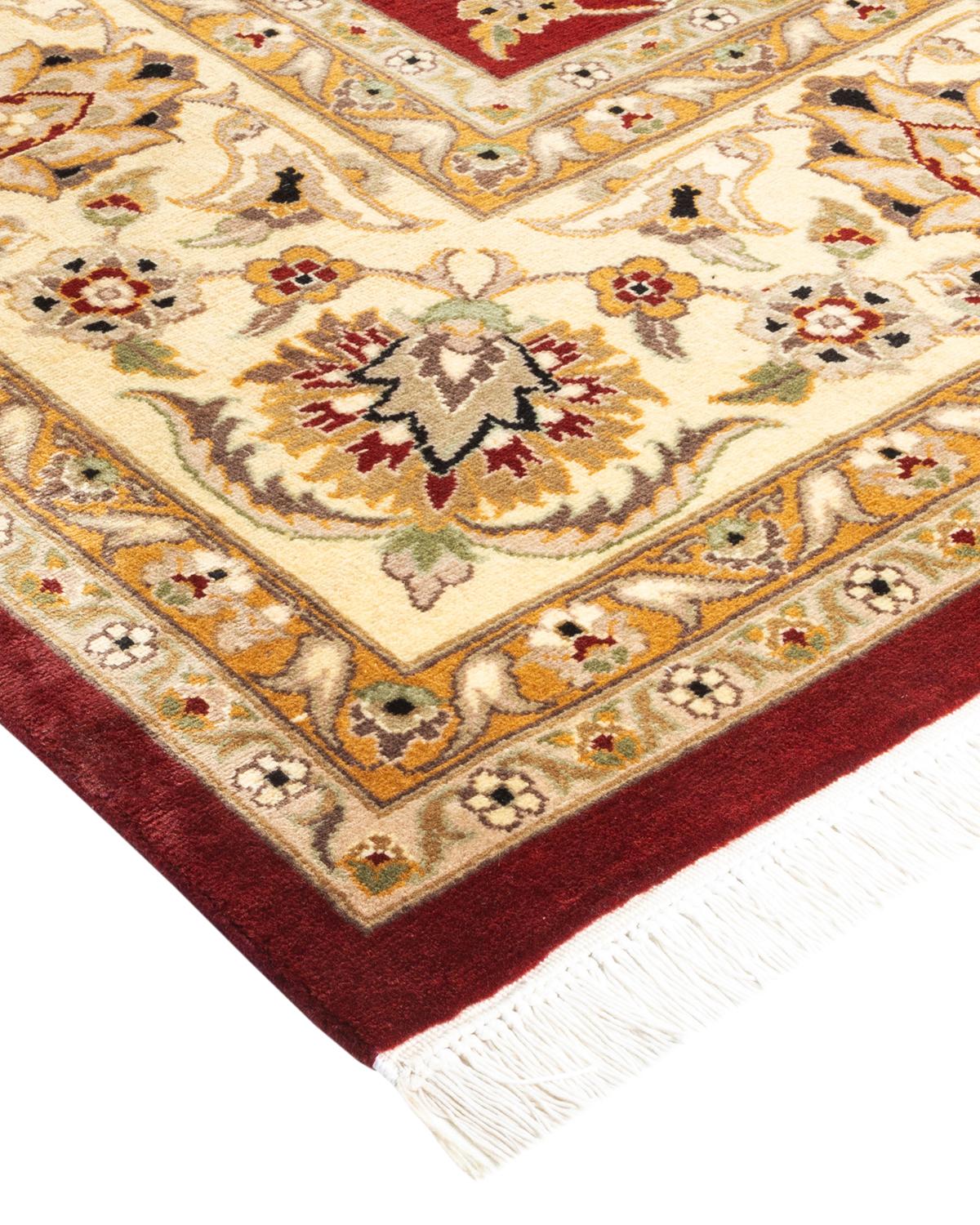 With understated palettes and allover designs, the rugs in the Mogul Collection will bring timeless sophistication to any room. Influenced by a spectrum of Turkish, Indian, and Persian designs, the artisans who handweave these wool rugs imbue