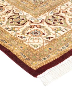 One-Of-A-Kind Hand Knotted Oriental Mogul Red Area Rug 8' 1" x 10' 5"