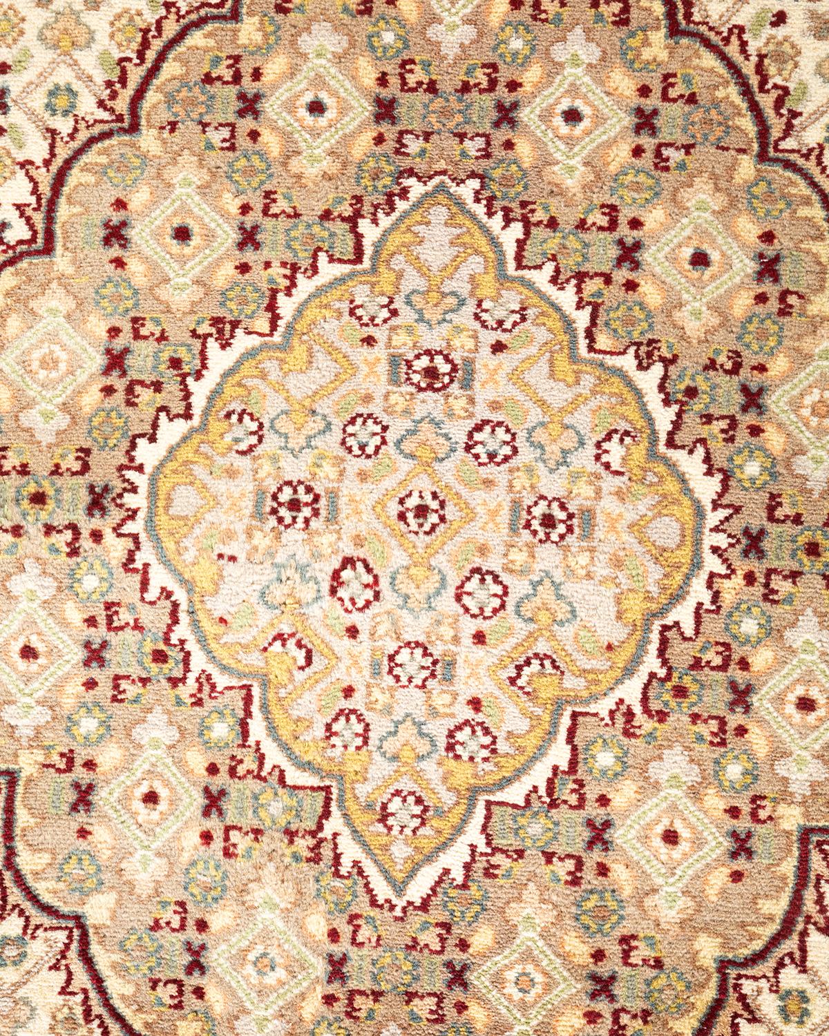 Pakistanais Tapis rouge oriental noué à la main de 8' 1