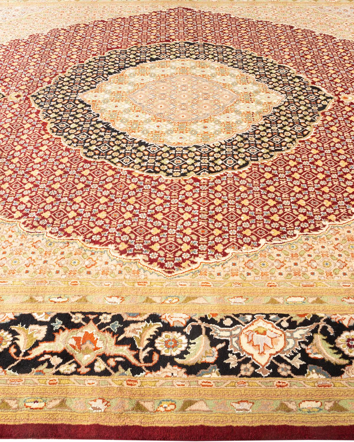 Handgeknüpfter orientalischer Mogul-Roter Teppich, Unikat im Zustand „Neu“ im Angebot in Norwalk, CT