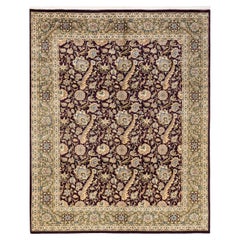 Handgeknüpfter orientalischer Mogul-Roter Teppich, Unikat, Unikat