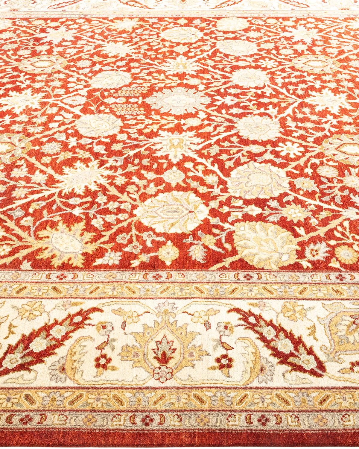Handgeknüpfter orientalischer Mogul-Roter Teppich, Unikat im Zustand „Neu“ im Angebot in Norwalk, CT