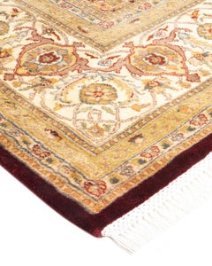 One-Of-A-Kind Hand Knotted Oriental Mogul Red Area Rug 8' 3" x 10' 2"