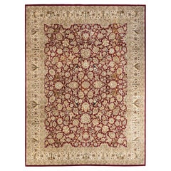 One-of-a-kind Hand Knotted Oriental Mogul Red Area Rug
