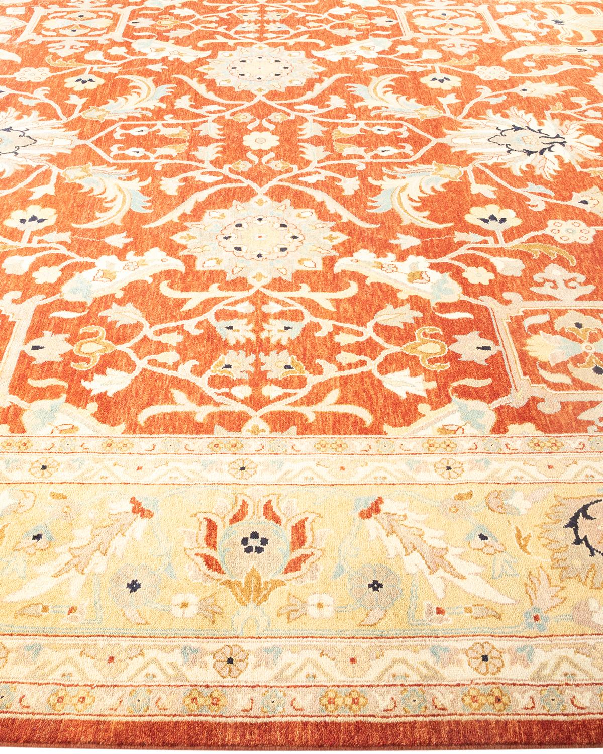 Handgeknüpfter orientalischer Mogul-Roter Teppich, Unikat, Unikat im Zustand „Neu“ im Angebot in Norwalk, CT