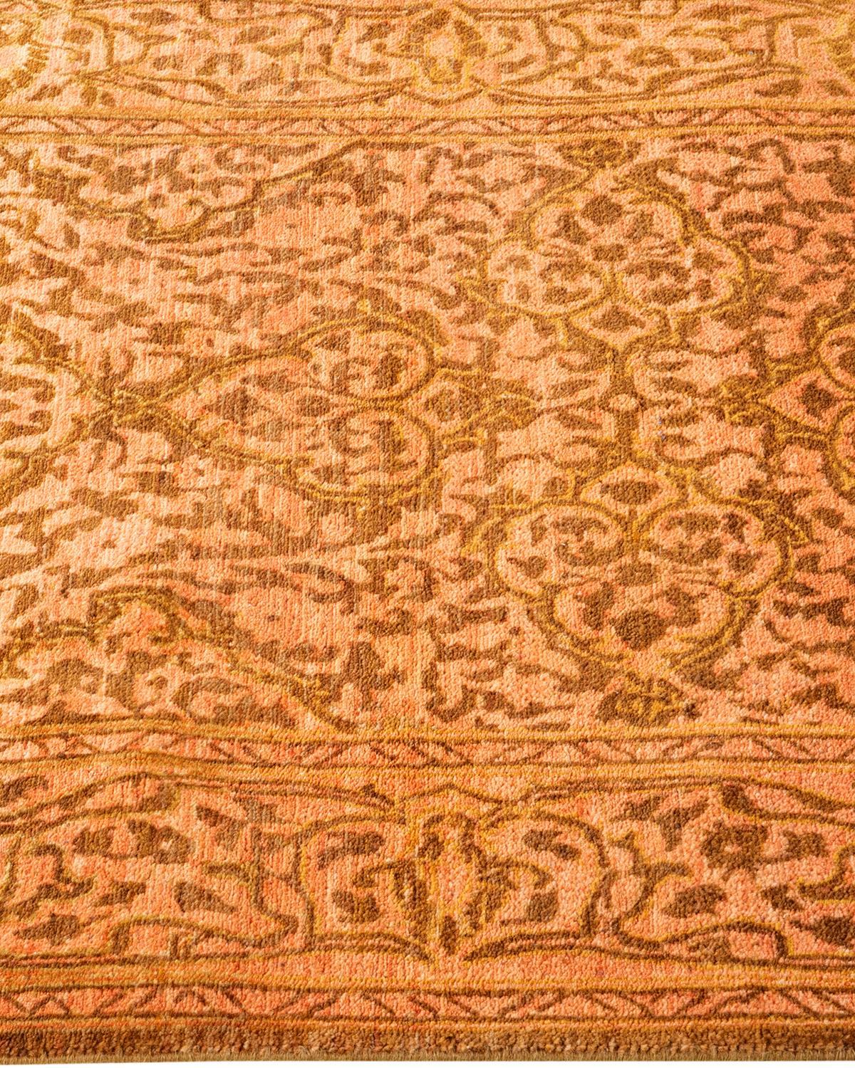 One-Of-A-Kind Hand Knotted Oriental Mogul Yellow Area Rug 2' 7