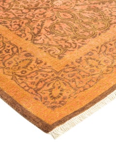One-Of-A-Kind Hand Knotted Oriental Mogul Yellow Area Rug 4' 3" x 6' 2"