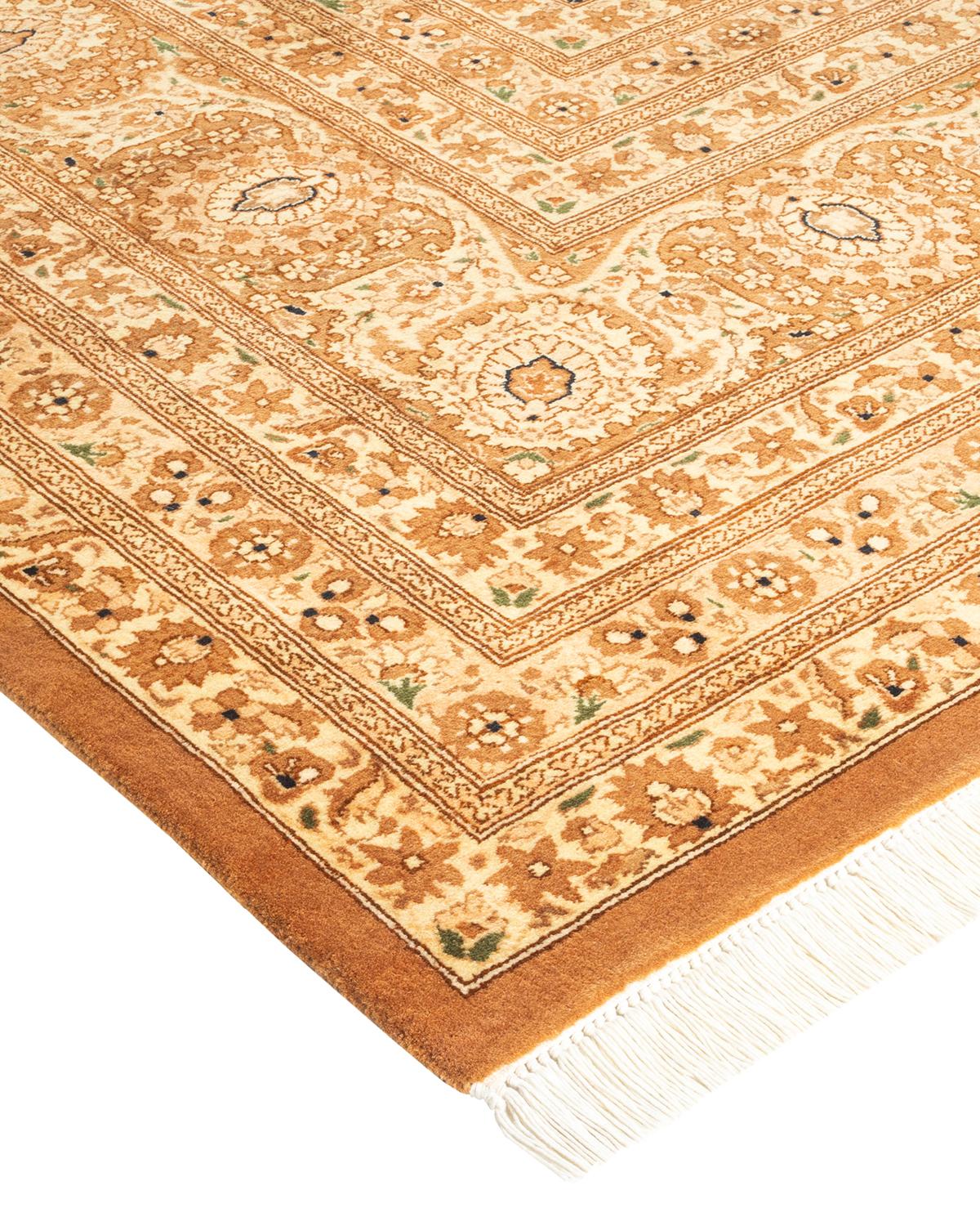 With understated palettes and allover designs, the rugs in the Mogul Collection will bring timeless sophistication to any room. Influenced by a spectrum of Turkish, Indian, and Persian designs, the artisans who handweave these wool rugs imbue