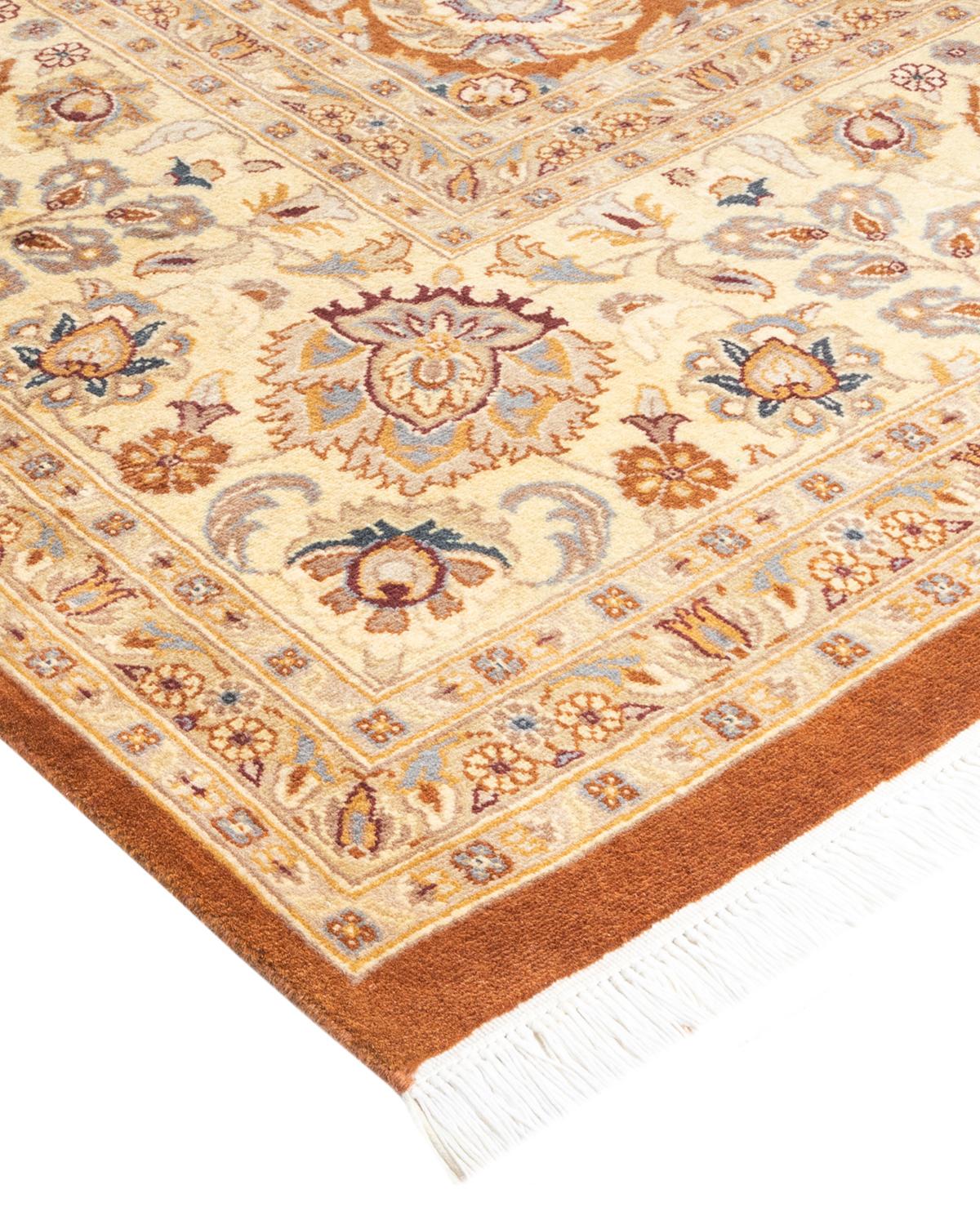 With understated palettes and allover designs, the rugs in the Mogul Collection will bring timeless sophistication to any room. Influenced by a spectrum of Turkish, Indian, and Persian designs, the artisans who handweave these wool rugs imbue