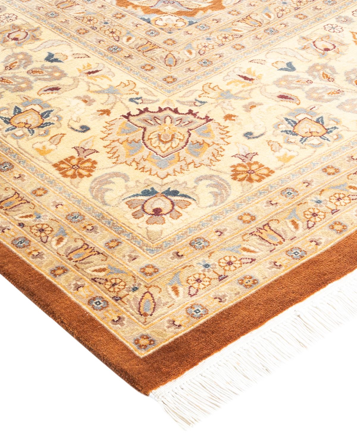 Las alfombras de la colección Mogul, con sus colores discretos y sus diseños en toda la superficie, aportarán una sofisticación atemporal a cualquier habitación. Influenciadas por un espectro de diseños turcos, indios y persas, los artesanos que