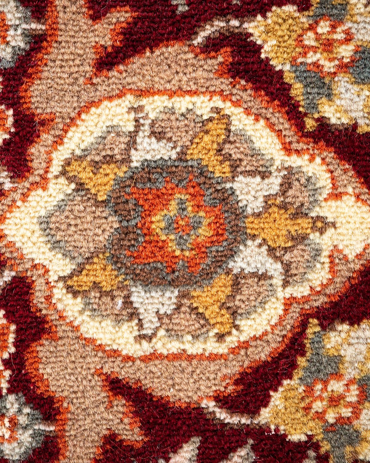 Alfombra anudada a mano overdyed Mogul negra única en su género Pakistaní en venta