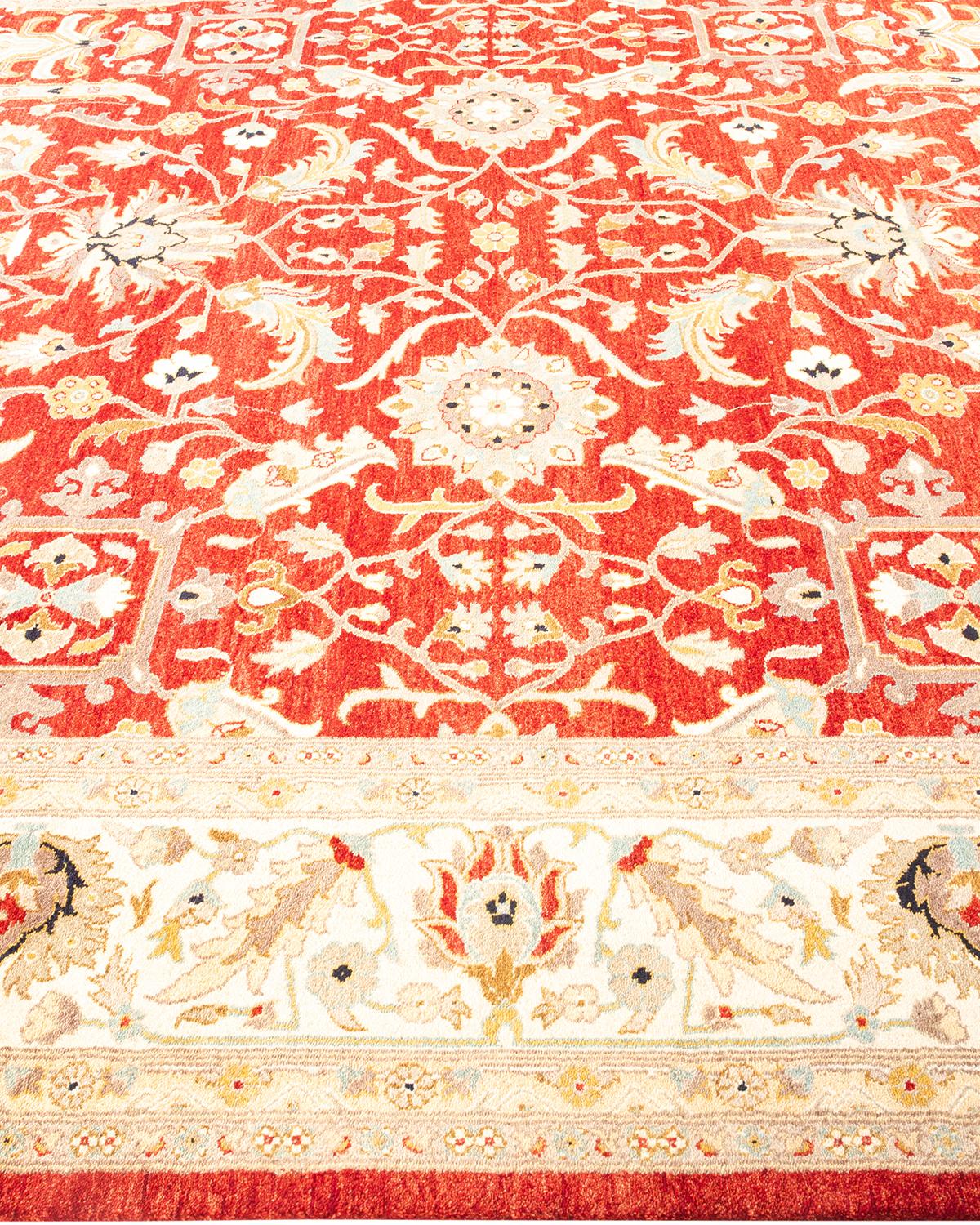 Handgeknüpfter Overdyed Mogul-Roter Teppich, Unikat, Unikat im Zustand „Neu“ im Angebot in Norwalk, CT