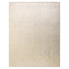 One-of-a-kind Hand Knotted Overdyed Suzani Ivory Area Rug